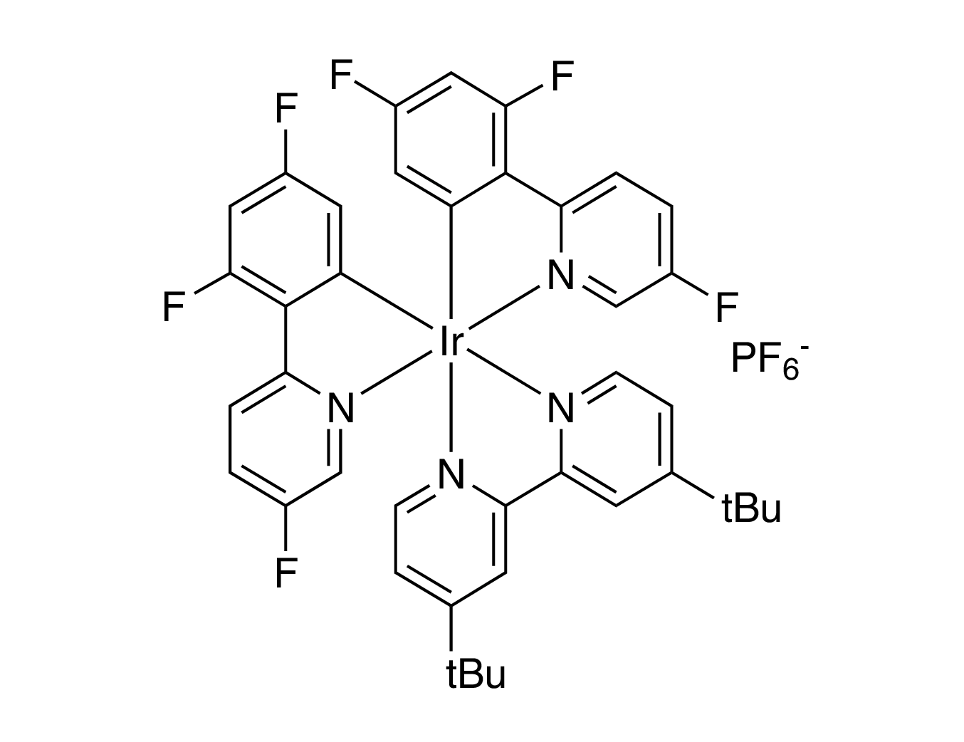 [4,4'-Bis(1,1-dimethylethyl)-2,2'-bipyridine]bis[3,5-difluoro-2-(5-fluoro-2-pyridinyl)phenyl]iridium hexafluorophosphate, min. 98%