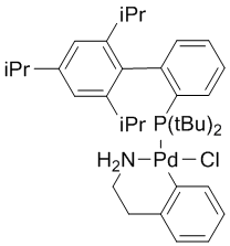 Chloro(2-di-t-butylphosphino-2',4',6'-tri-i-propyl-1,1'-biphenyl)[2-(2-aminoethyl)phenyl] palladium(II), [t-BuXPhos Palladacycle Gen. 1]