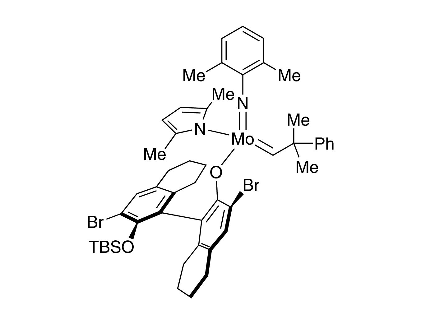 (R)-1-((3,3'-Dibromo-2'-((tert-butyldimethylsilyl)oxy)-5,5',6,6',7,7',8,8'-octahydro-[1,1'-binaphthalen]-2-yl)oxy)-1-(2,5-dimethyl-1H-pyrrol-1-yl)-N-(2,6-dimethylphenyl)-1-(2-methyl-2-phenylpropylidene)molybdenum (VI) paraffin pellets