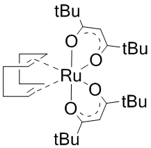 Bis(2,2,6,6-tetramethyl-3,5-heptanedionato)(1,5-cyclo­octadiene)ruthenium(II), 99% (99.9%-Ru)