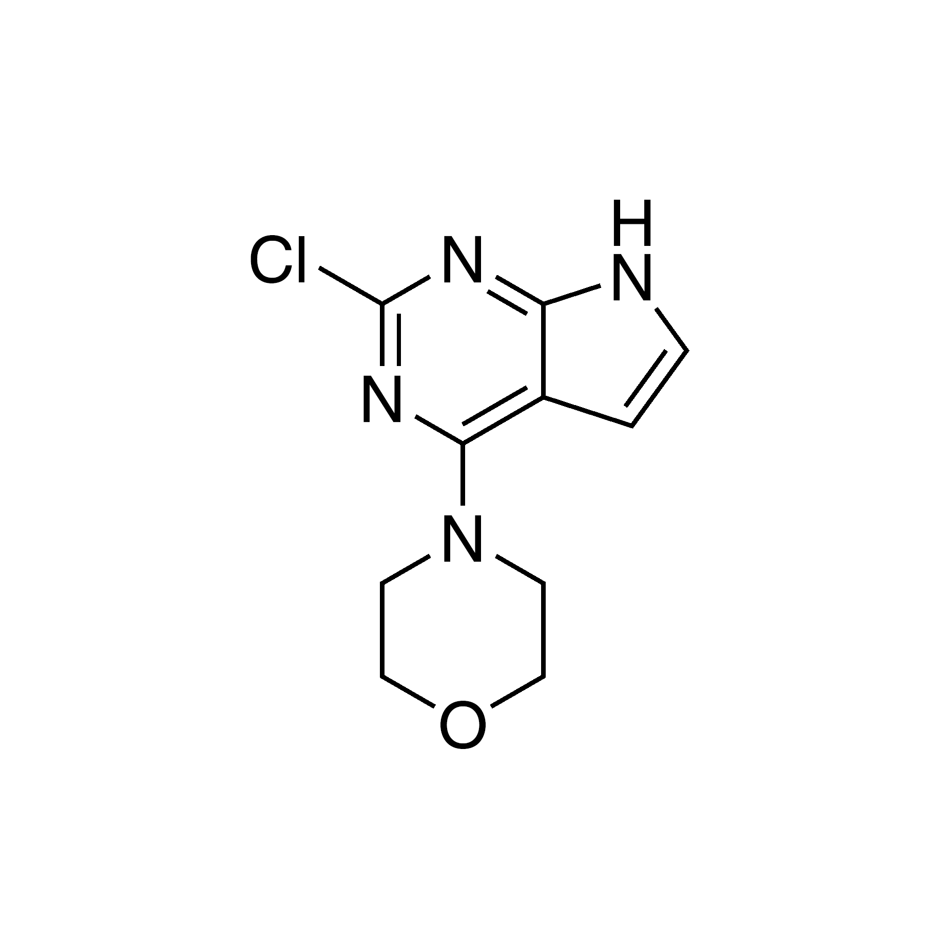 2-Chloro-4-morpholin-4-yl-7H-pyrrolo[2,3-d]pyrimidine , 95%