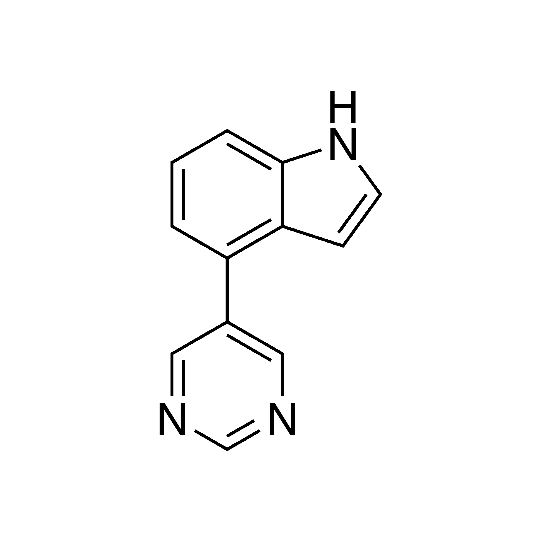 4-(Pyrimidin-5-yl)-1H-indole, 95%