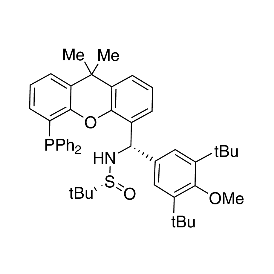 [S(R)]-N-[(S)-[3,5-Di-tert-butyl-4-methoxyphenyl][5-(diphenylphosphino)-9,9-dimethyl-9H-xanthen-4-yl]methyl]-2-methyl-2-propanesulfinamide, 95%