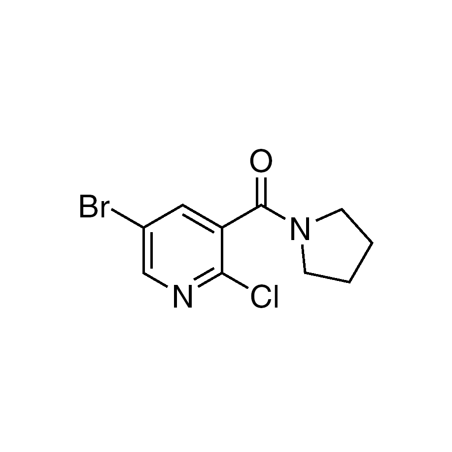5-Bromo-2-chloro-3-(pyrrolidine-1-carbonyl)pyridine, 95%