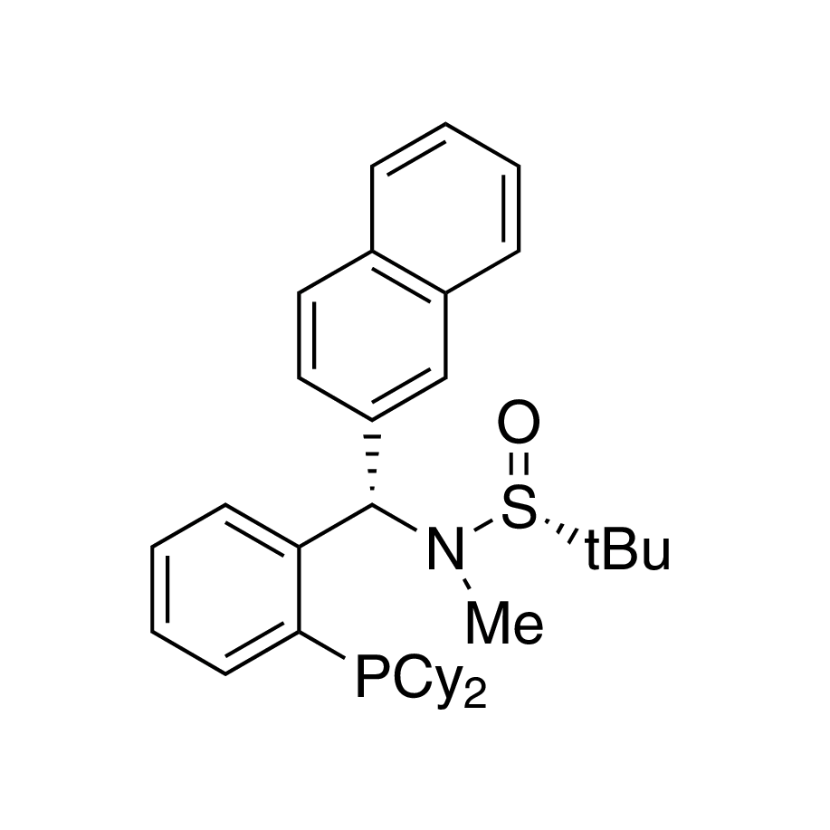 [S(R)]-N-[(S)-[2-(Dicyclohexylphosphino)phenyl]-2-naphthalenylmethyl]-N,2-dimethyl-2-propanesulfinamide, 95%