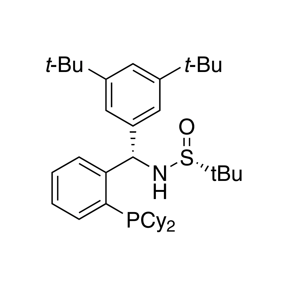 [S(R)]-N-[(S)-3,5-Bis(dimethylethyl)phenyl][2-(dicyclohexylphosphanyl)phenyl]-2-methyl-2-propanesulfinamide, 95%