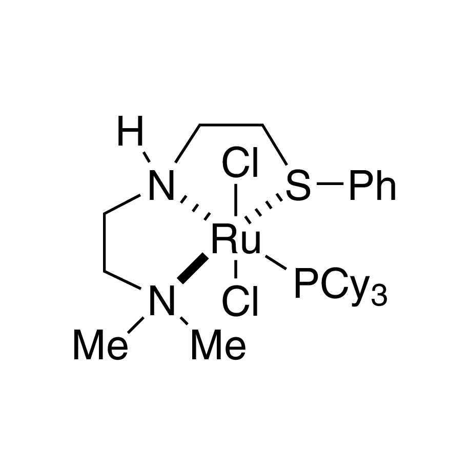 Dichloro[N1,N1-dimethyl-N2-[2-(phenylthio-κS)ethyl]-1,2-ethanediamine-κN1,κN2](tricyclohexylphosphine)ruthenium(II)
