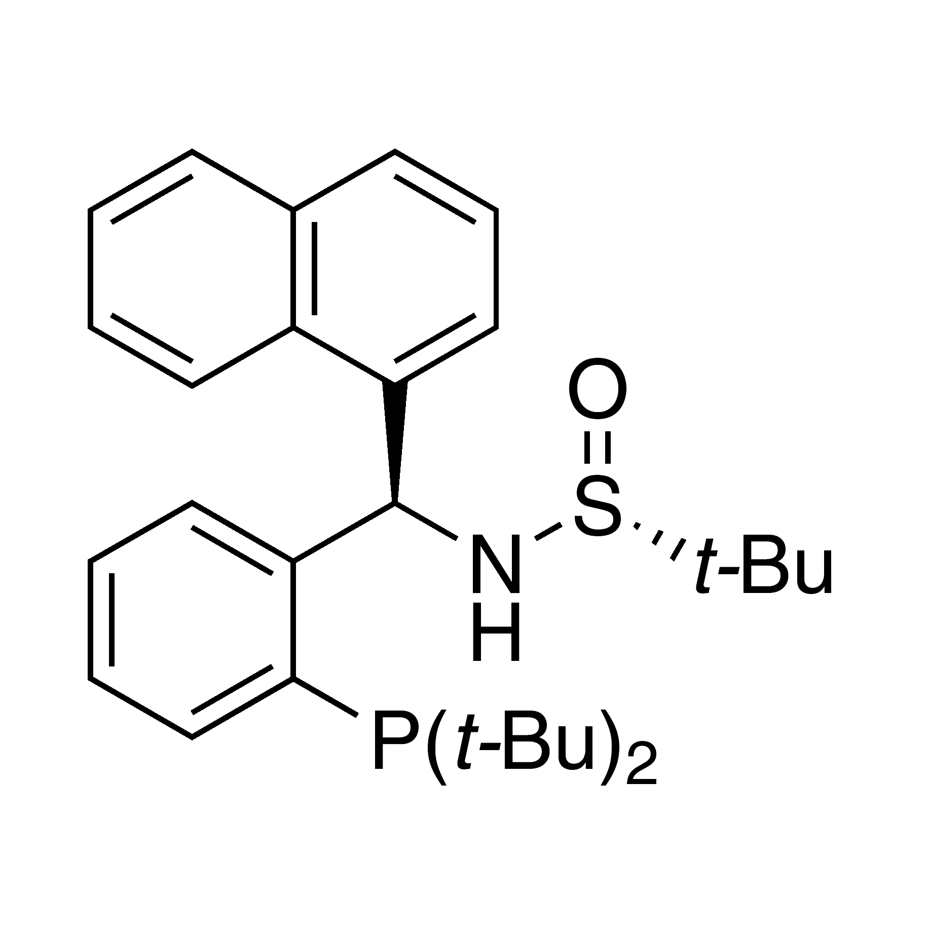 [S(R)]-N-[(R)-2-(Di-tert-butylphosphino)phenyl]-1-naphthalenylmethyl]-2-methyl-2-propanesulfinamide, 95%