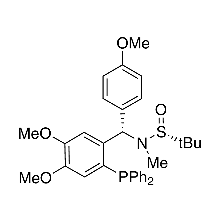 [S(R)]-N-[(S)-[2-(Diphenylphosphino)-4,5-dimethoxyphenyl)](4-methoxyphenyl)methyl]-N,2-dimethyl-2-propanesulfinamide, 95%