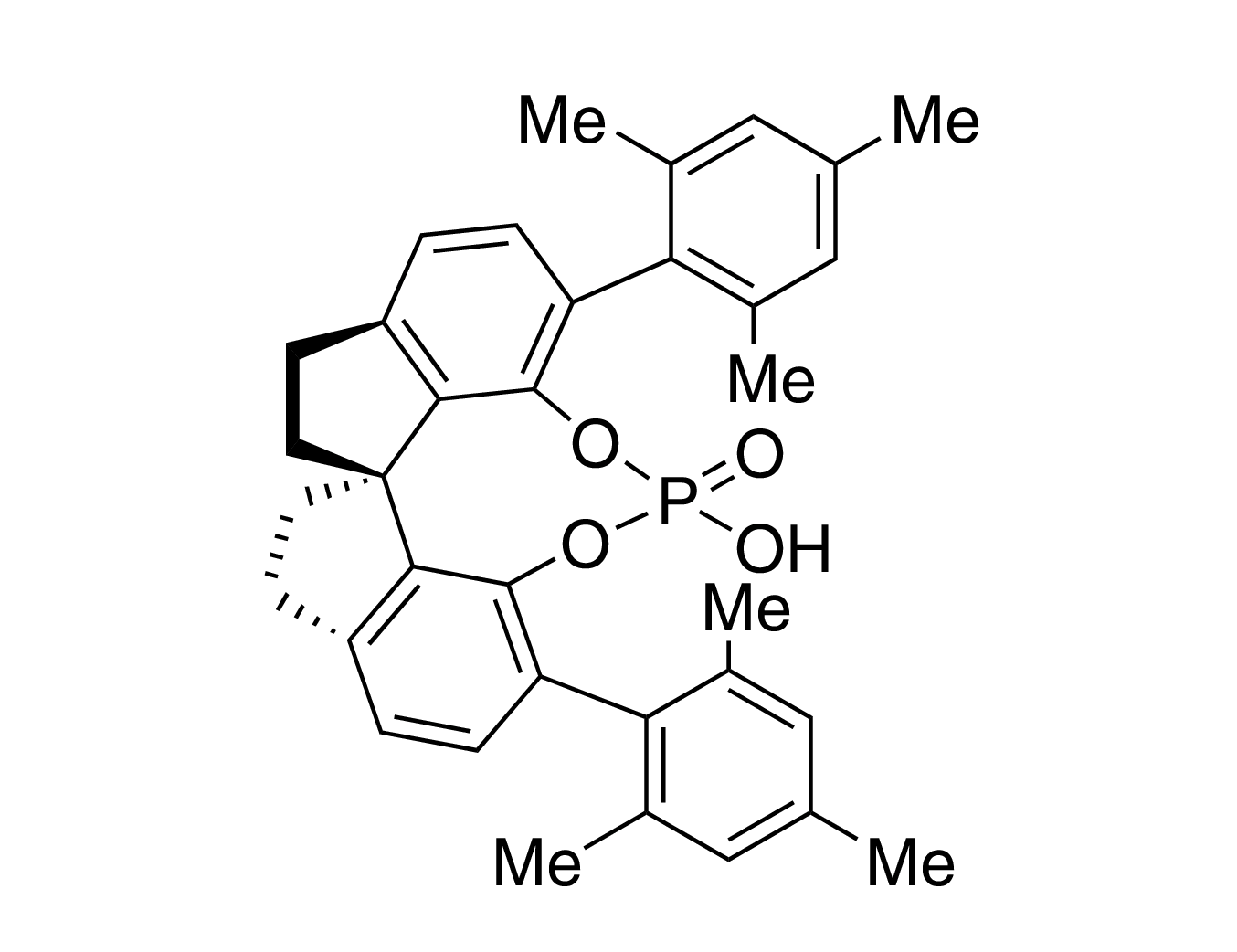 (11aR)-3,7-Bis(2,4,6-trimethylphenyl)-10,11,12,13-tetrahydro-5-hydroxy-5-oxide-diindeno[7,1-de:1',7'-fg][1,3,2]dioxaphosphocin, 98% (99% ee)