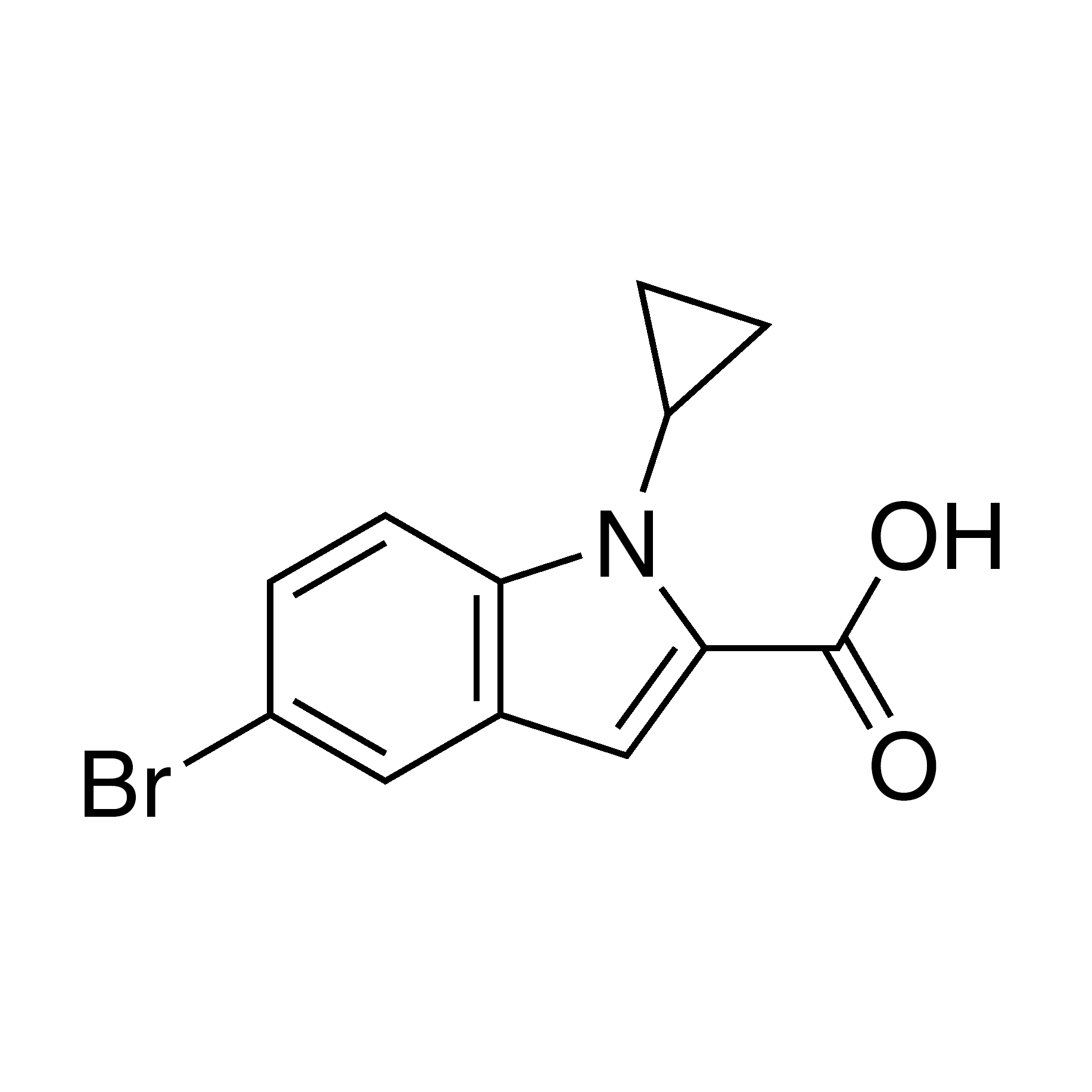 5-Bromo-1-cyclopropyl-1H-indole-2-carboxylic acid, 95%