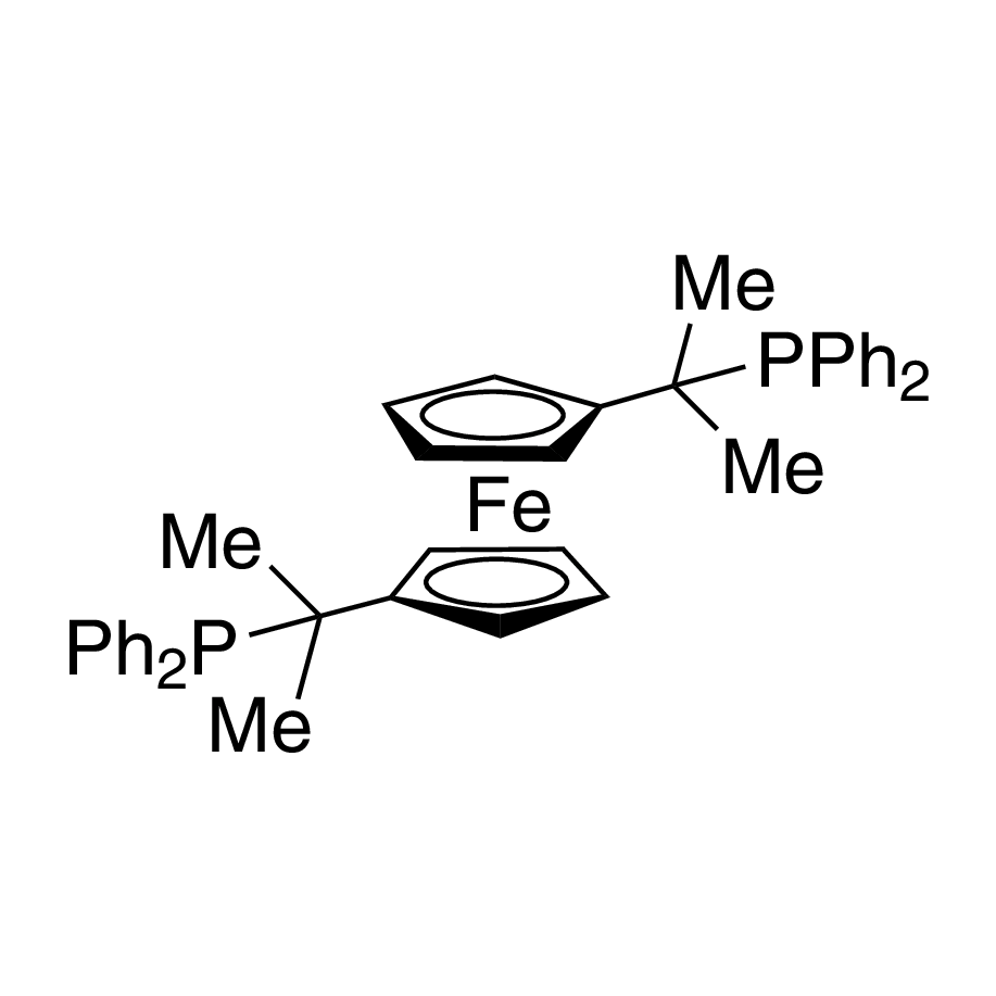 1,1'-Bis(1-diphenylphosphino-1-methylethyl)ferrocene ethanol adduct, 97% HiersoPHOS-6 (Sylphos)