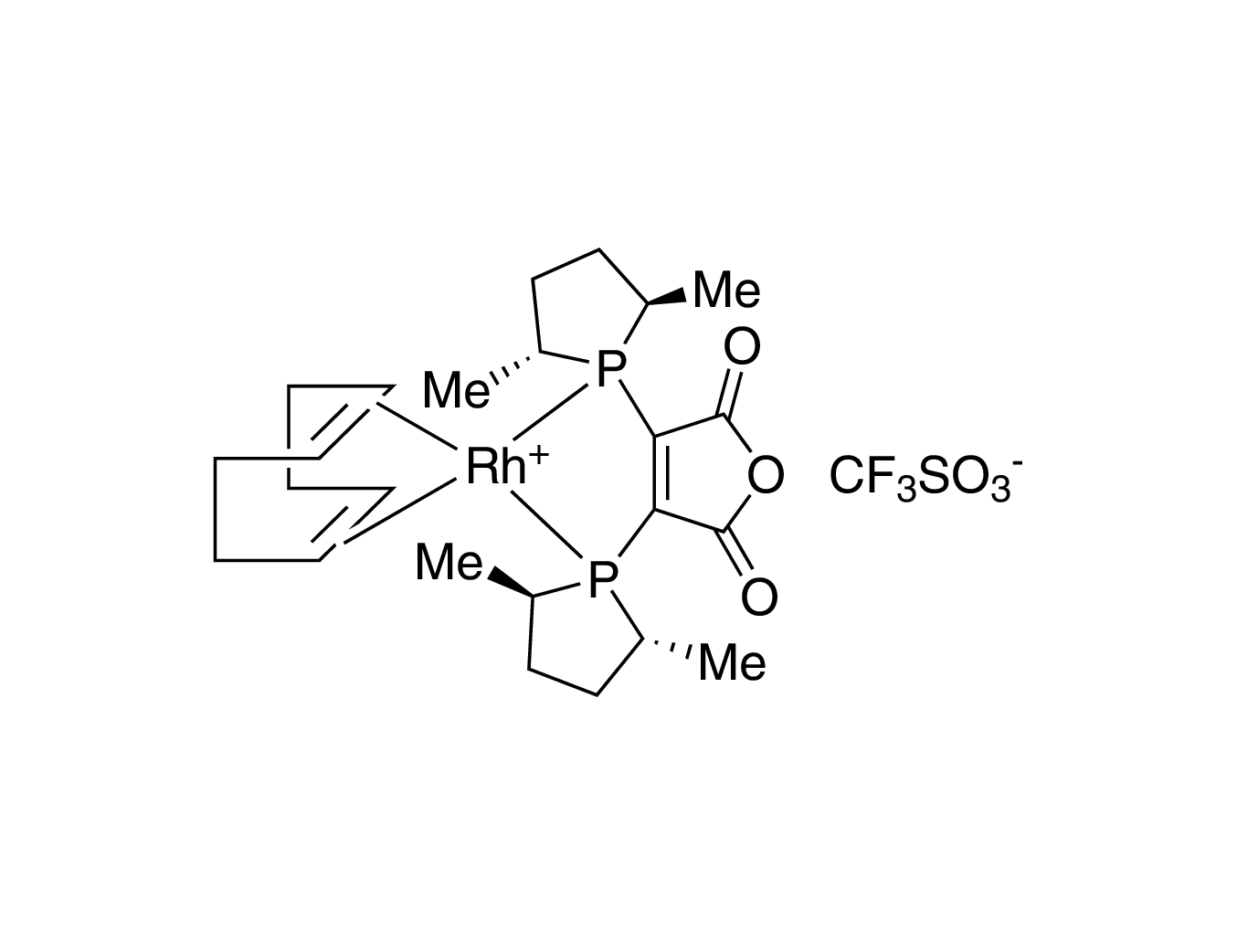 (-)-2,3-Bis[(2R,5R)-2,5-dimethylphospholanyl]maleic anhydride(1,5-cyclooctadiene)rhodium(I) trifluoromethanesulfonate, min. 97% [catASium® M(R)RhOTf]