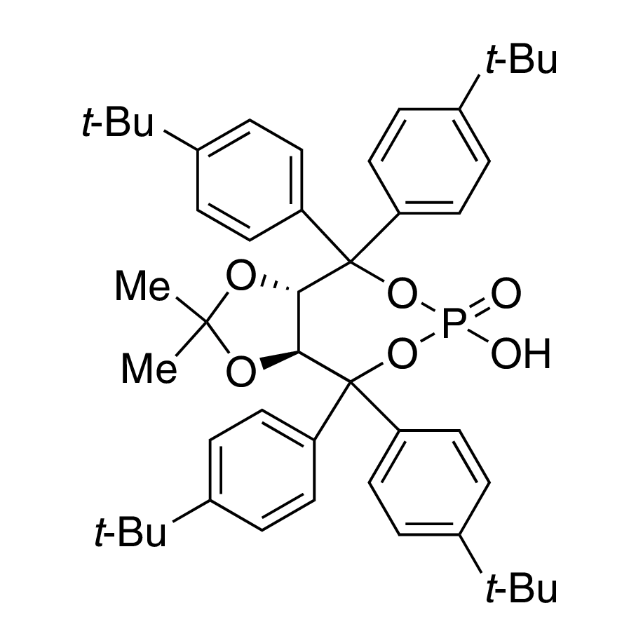 (3aS,8aS)-Tetrahydro-6-hydroxy-2,2-dimethyl-4,4,8,8-tetrakis(4-(tert-butyl)phenyl)-6-oxide-[1,3]dioxolo[4,5-e][1,3,2]dioxaphosphepine, 98%, (99% ee)