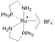 Allylbis(2-aminoethyldiphenylphosphino)ruthenium(II) tetrafluoroborate, 98%