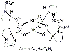 Tetrakis[(R)-(+)-N-(p-dodecylphenylsulfonyl)prolinato]dirhodium(II) Rh₂(R-DOSP)₄