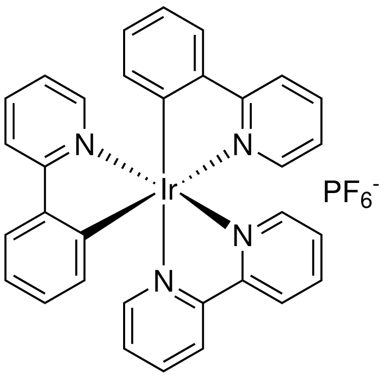 (2,2'-Bipyridine)bis[2-pyridinyl-kN)phenyl-kC]iridium(III) hexafluorophosphate, 99%