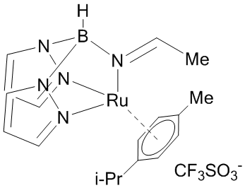 [Bis(pyrazol-1-yl)(acetimino)hydridoborato](p-cymene)ruthenium(II) trifluoromethanesulfonate