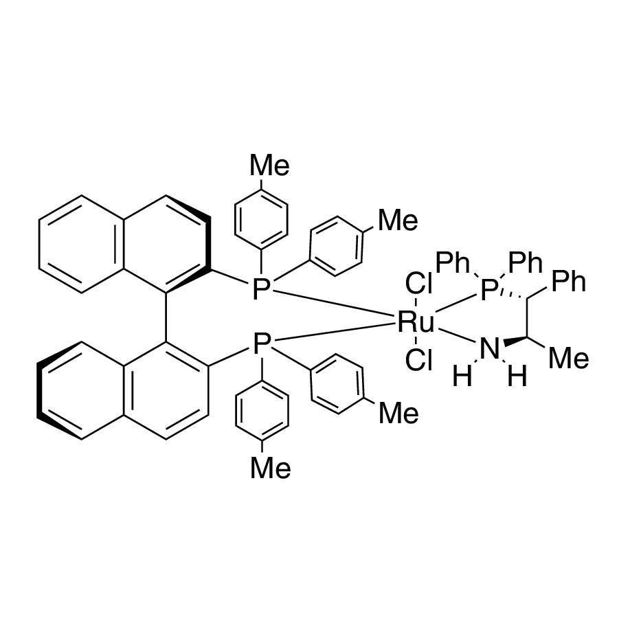 Dichloro{(R)-2,2'-bis[bis(4-methylphenyl)]-1,1'-binaphthyl}[(1R,2R)-2-amino-1-phenylpropyldiphenylphosphine]ruthenium(II), min. 97%