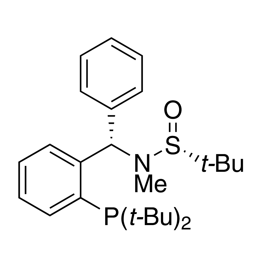 [S(R)]-N-[(1S)-1-[2-(Di-tert-butylphosphanyl)phenyl]phenylmethyl]-N,2-dimethyl-2-propanesulfinamide, 95%
