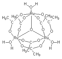 Hexakis[μ-(acetato-O:O')]-tri­aqua-μ₃-oxotriruthenium(III), min. 95% (Ruthenium(III) acetate)