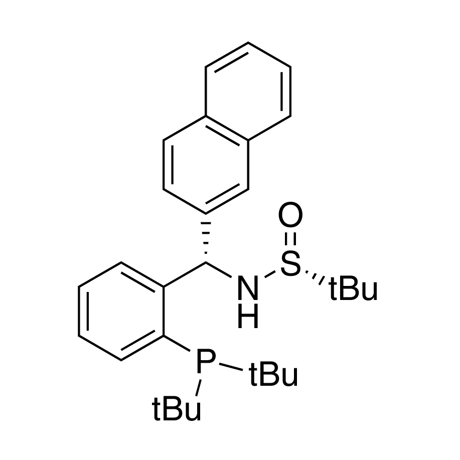 [S(R)]-N-[(S)-[2-(Di-tert-butylphosphino)phenyl[(2-naphthalenyl)methyl]-2-methyl-2-propanesulfinamide, 95%