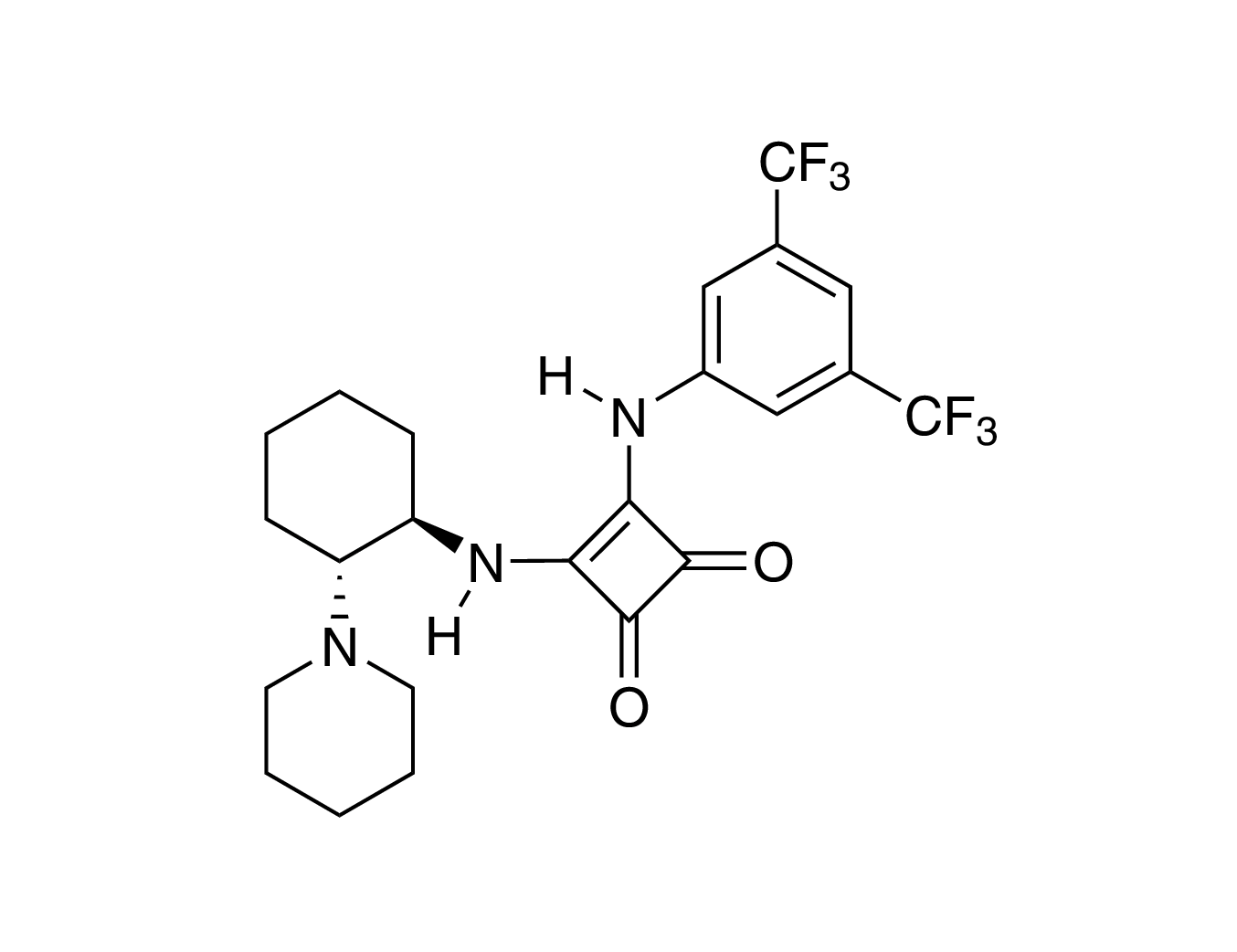 3-[[3,5-Bis(trifluoromethyl)phenyl]amino]-4-[[(1R,2R)-2-(1-piperidinyl)cyclohexyl]amino]-3-cyclobutene-1,2-dione, 98%