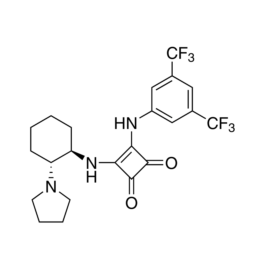 3-[[3,5-Bis(trifluoromethyl)phenyl]amino]-4-[[(1R,2R)-2-(1-pyrrolidinyl)cyclohexyl]amino]-3-cyclobutene-1,2-dione, 95%, (99% ee)