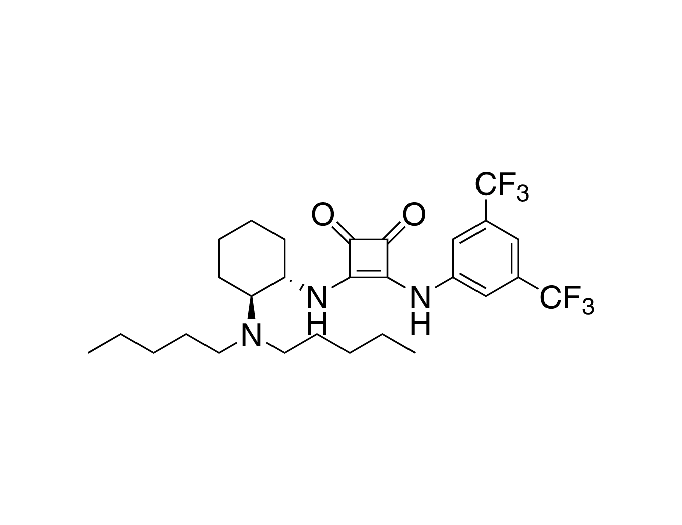 3-[[3,5-Bis(trifluoromethyl)phenyl]amino]-4-[[(1S,2S)-2-(dipentylamino)cyclohexyl]amino]-3-cyclobutene-1,2-dione, 98%, (99% ee)