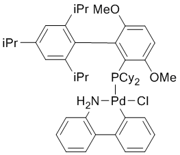 Chloro(2-dicyclohexylphosphino-3,6-dimethoxy-2',4',6'-tri-i-propyl-1,1'-biphenyl)(2'-amino-1,1'-biphenyl-2-yl)palladium(II), min. 98% [BrettPhos Palladacycle Gen. 2]