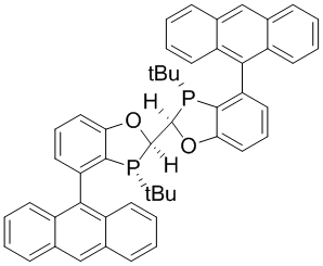 (2R,2'R,3R,3'R)-4,4'-Di(anthracen-9-yl)-3,3'-di-t-butyl-2,2',3,3'-tetrahydro-2,2'-bibenzo[d][1,3]oxaphosphole, min 97% (>90% ee), [(2R,2'R,3R,3'R)-WingPhos]