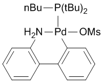 Methanesulfonato[di-t-butyl(n-butyl)phosphine](2'-amino-1,1'-biphenyl-2-yl)palladium(II) dichloromethane adduct, min. 98% [P(t-Bu)₂(n-Bu) Palladacycle Gen. 3]
