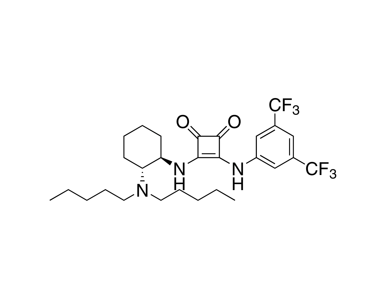 3-[[3,5-Bis(trifluoromethyl)phenyl]amino]-4-[[(1R,2R)-2-(dipentylamino)cyclohexyl]amino]-3-cyclobutene-1,2-dione, 98%, (99% ee)