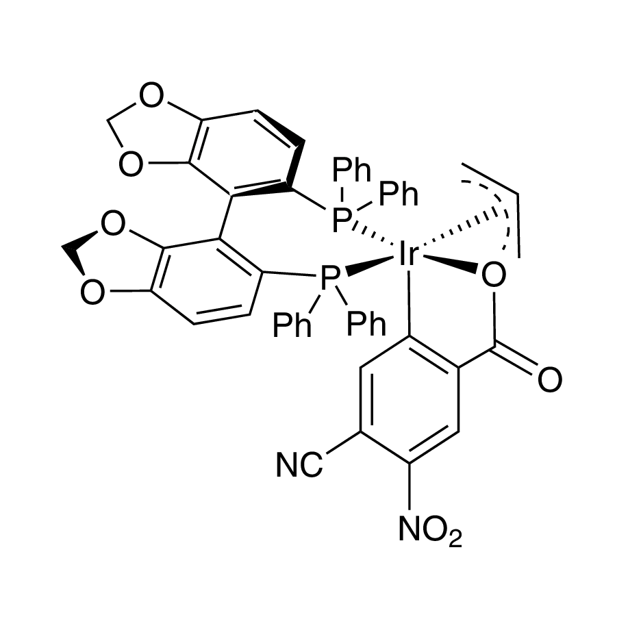 [(R)-(+)-5,5'-Bis(diphenylphosphino)-4,4'-bi-1,3-benzodioxole][4-cyano-3-nitrobenzenecarboxylato][1,2,3-n-2-propenyl]iridium(III), min. 97%