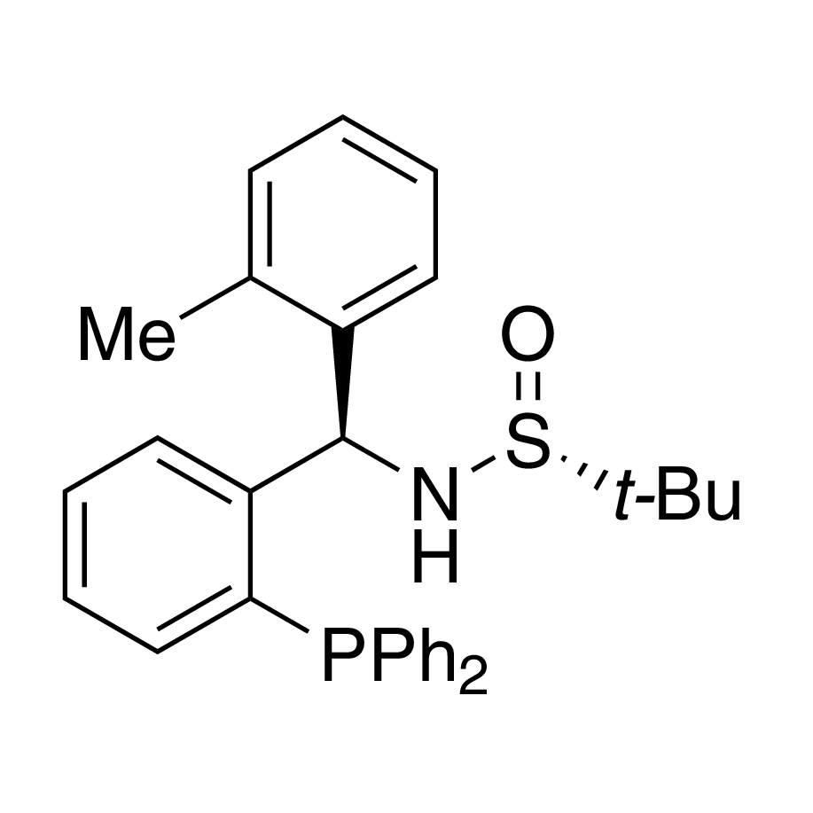 [S(R)]-N-[(R)-(2-Methylphenyl)[2-(diphenylphosphino)phenyl]methyl]-2-methyl-2-propanesulfinamide, 95%