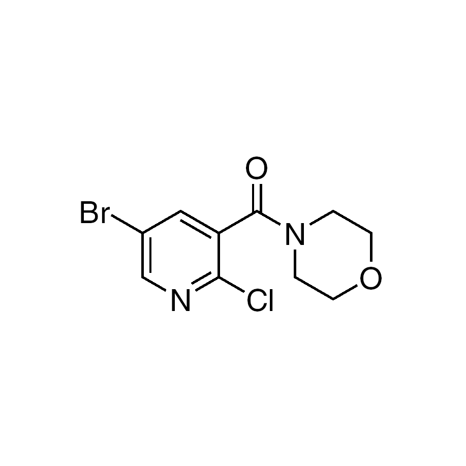 (5-Bromo-2-chloropyridin-3-yl)(morpholino)methanone, 95%