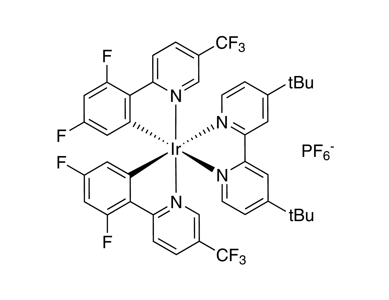 (4,4'-Di-t-butyl-2,2'-bipyridine)bis[3,5-difluoro-2-[5-trifluoromethyl-2-pyridinyl-kN)phenyl-kC]iridium(III) hexafluorophosphate, 99%