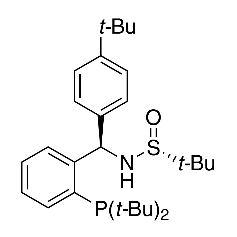 [S(R)]-N-[(R)-(4-(tert-Butyl)phenyl)[2-(di-tert-butylphosphino)phenyl]methyl]-2-methyl-2-propanesulfinamide, 95%