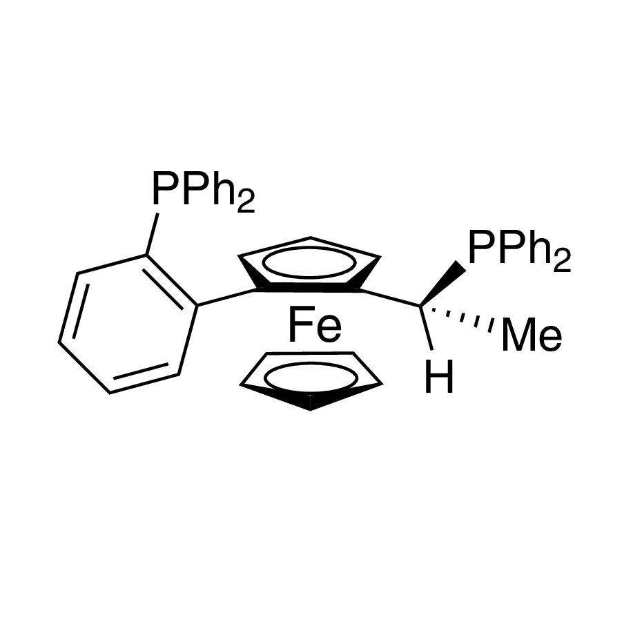 (R)-(+)-1-[(R)-2-(2'-Di­phenylphosphinophenyl)ferrocenyl]ethyldi­phenylphosphine, min. 97%