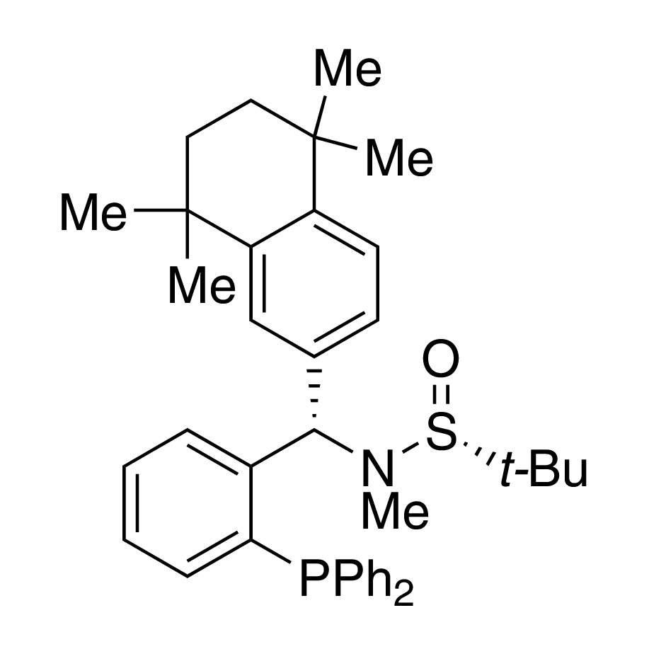 [S(R)]-N-[(S)-[2-(Diphenylphosphino)phenyl](5,6,7,8-tetrahydro-5,5,8,8-tetramethyl-2-naphthalenyl)methyl]-N,2-dimethyl-2-propanesulfinamide, 95%