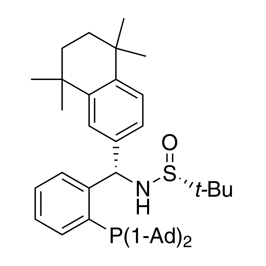 [S(R)]-N-((S)-(2-(Diadamantanphosphino)phenyl)(5,6,7,8-tetrahydro-5,5,8,8-tetramethyl-2-naphthalenyl)methyl]-2-methyl-2-propanesulfinamide, 95%