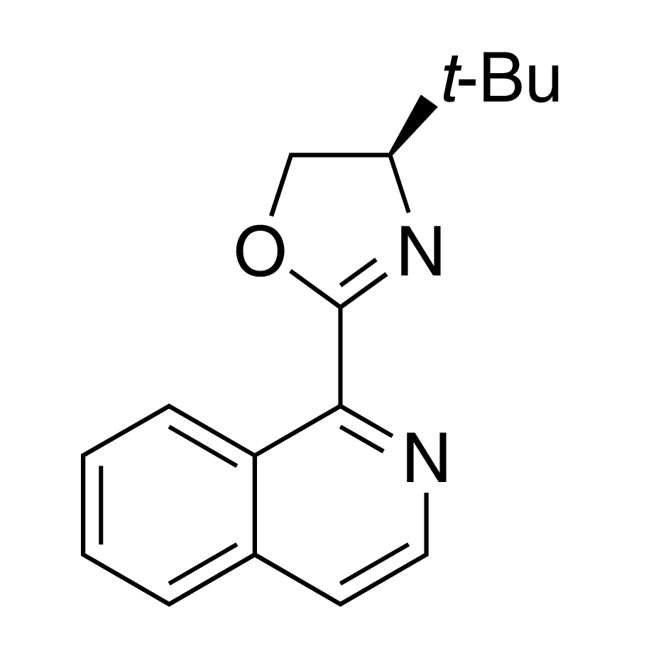 1-[(4R)-4-tert-Butyl-4,5-dihydro-2-oxazolyl]isoquinoline, 98%, (99% ee)