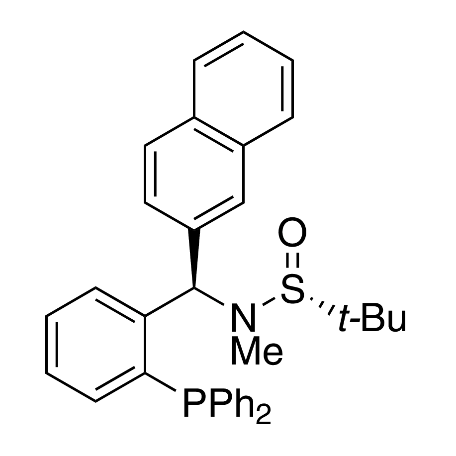 [S(R)]-N-[(R)-[2-(Diphenylphosphino)phenyl](2-naphthalenyl)methyl]-N,2-dimethyl-2-propanesulfinamide, 95%