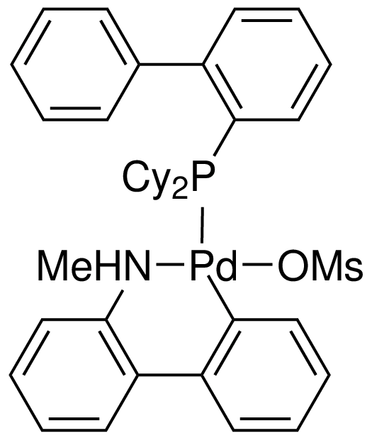 Methanesulfonato(2-dicyclohexylphosphino-1,1'-biphenyl)(2'-methylamino-1,1-biphenyl-2-yl)]palladium(II) dichloromethane adduct, min. 98%  CyJohnphos Palladacycle Gen. 4
