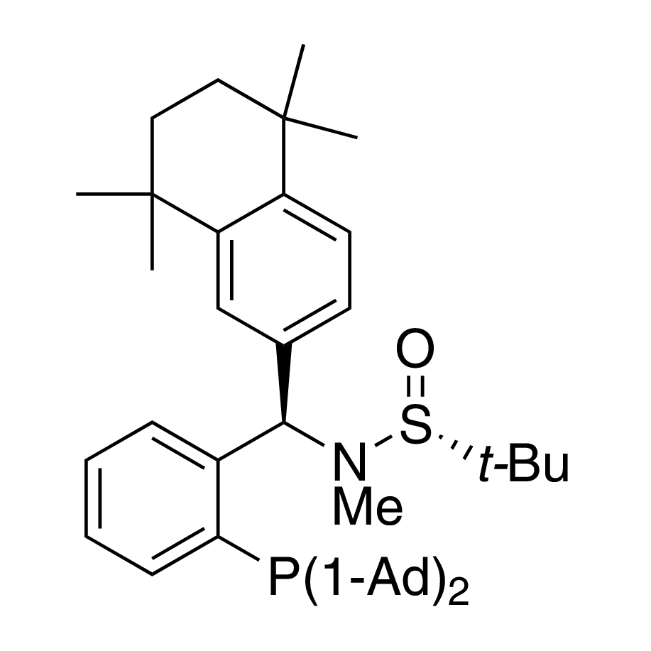 [S(R)]-N-((S)-(2-(Diadamantanphosphino)phenyl)(5,6,7,8-tetrahydro-5,5,8,8-tetramethyl-2-naphthalenyl)methyl]-N,2-dimethyl-2-propanesulfinamide, 95%