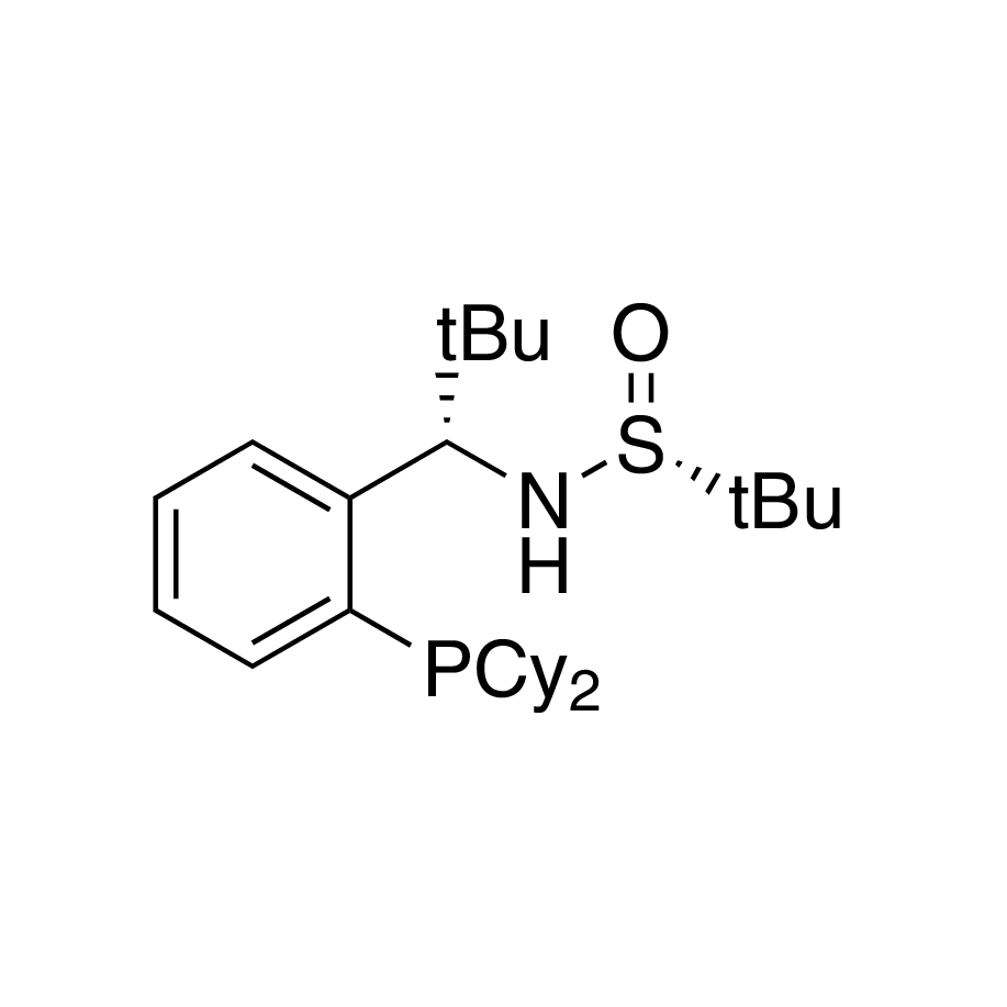 [S(R)]-N-[(1S)-1-[2-(Dicyclohexylphosphanyl)phenyl]-2,2-dimethylpropyl]-2-methyl-2-propanesulfinamide, 95%
