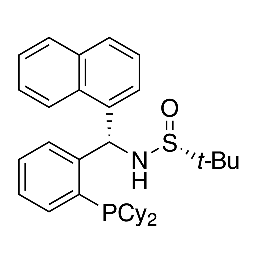 [S(R)]-N-[(S)-[2-(Dicyclohexylphosphino)phenyl]-1-naphthalenylmethyl]-2-methyl-2-propanesulfinamide, 95%