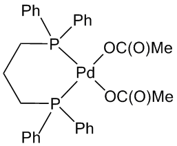 Diacetato[1,3-bis(diphenylphosphino)propane]palladium(II), 99%