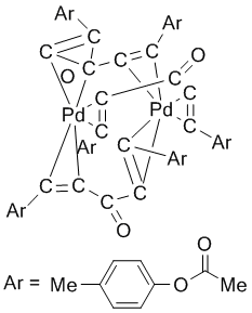 Tris[di(4-acetoxybenzylidene)acetone]dipalladium(0) di(4-acetoxybenzylidene)acetone adduct, min. 97%