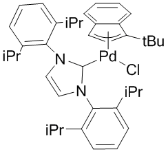 Chloro(1-t-butylindenyl)[1,3-bis(2,6-di-i-propylphenyl)imidazol-2-yl]palladium(II), 98%